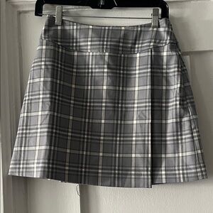 Treasure & Bond Gray Plaid Mini Skirt
